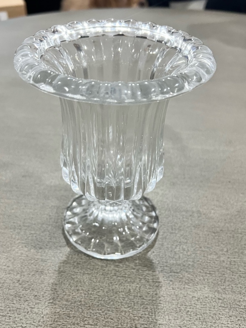 Clear Glass Decorative Vase